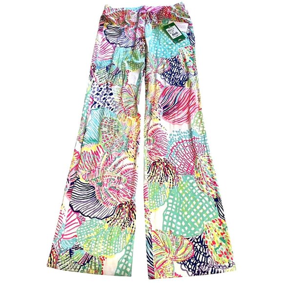 LILLY PULITZER Pants Palazzo XXS Georgia May Roar of the Seas Multi NWT 86480 - Picture 1 of 9
